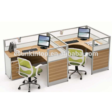 Calor oficina moderna oficina de oficinas blancas y tapicería de teca, proveedor Pro mobiliario de oficina (JO-7006)